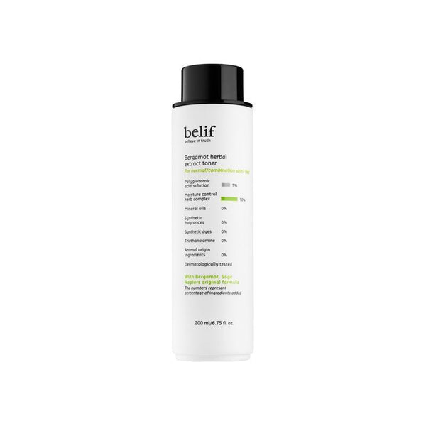 [Belif] Tonique à l'extrait de plantes de bergamote 200 ml