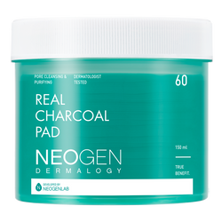 [NeoGen] DERMALOGY REAL CHARCOAL PAD 150ML (60 PADS)