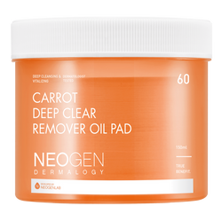 [NeoGen] DERMOLOGY CAROTTE DEEP CLEAR OIL PAD 150ML (60 PADS)