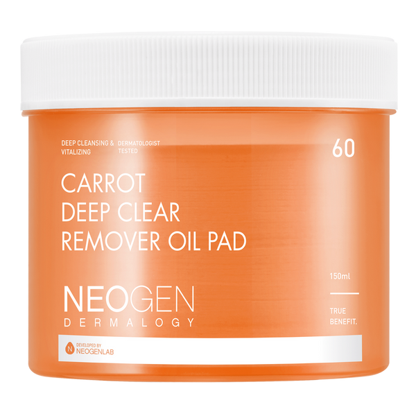[NeoGen] DERMOLOGY CAROTTE DEEP CLEAR OIL PAD 150ML (60 PADS)