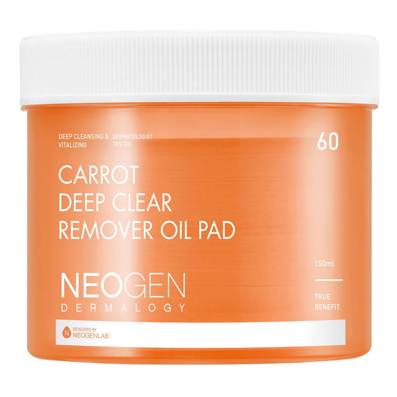 [NeoGen] DERMOLOGY CAROTTE DEEP CLEAR OIL PAD 150ML (60 PADS)